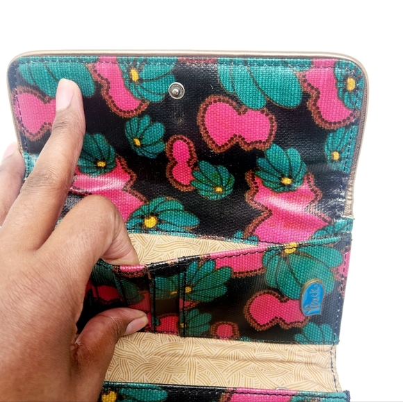 Sak Roots | Women's Multicolored Floral Printed Snap Trifold Wallet (One Size) - Picture 14 of 15